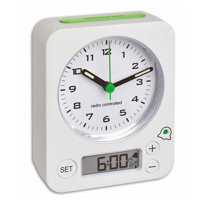 TFA® Funkwecker COMBO weiß