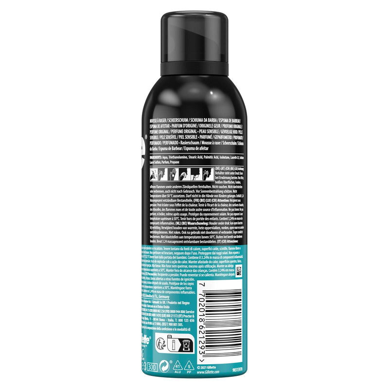 Gillette Sensitive Rasierschaum 200 ml