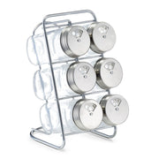 Zeller Gewürzregal transparent, silber
