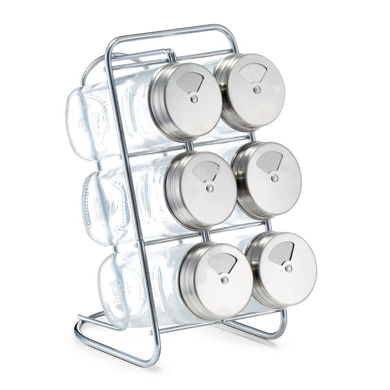 Zeller Gewürzregal transparent, silber