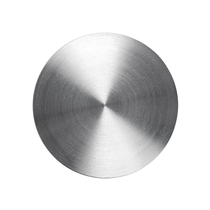 Zeller Untersetzer 10 cm silber, schwarz