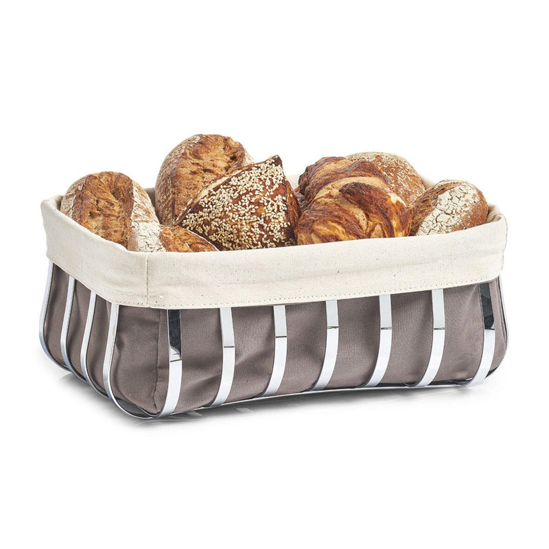 Zeller Brotkorb silber, beige, anthrazit