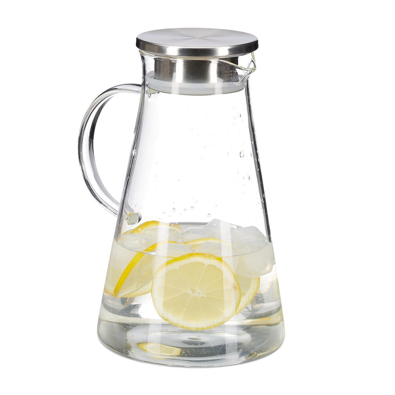 Relaxdays Glaskaraffe, 1,8 l