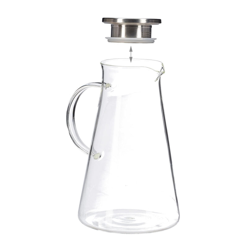 Relaxdays Glaskaraffe, 1,8 l