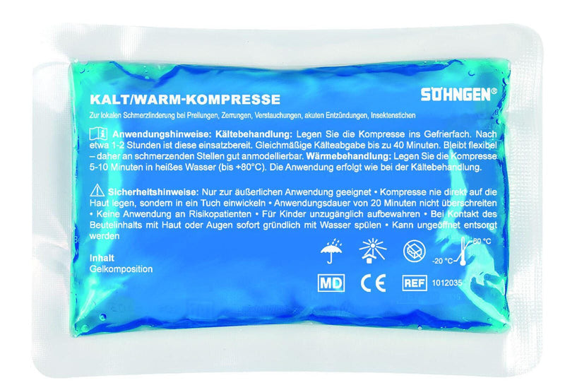 SÖHNGEN Kühlpad 8 cm x 13 cm blau