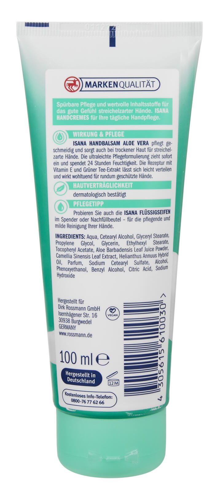ISANA ALOE VERA Handcreme 100 ml