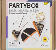 folia Marmoriert Party-Set mehrfarbig