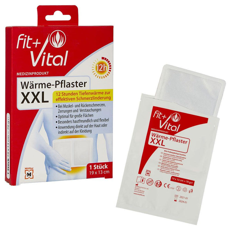 fit+vital Wärmepflaster XXL 19 cm x 13 cm