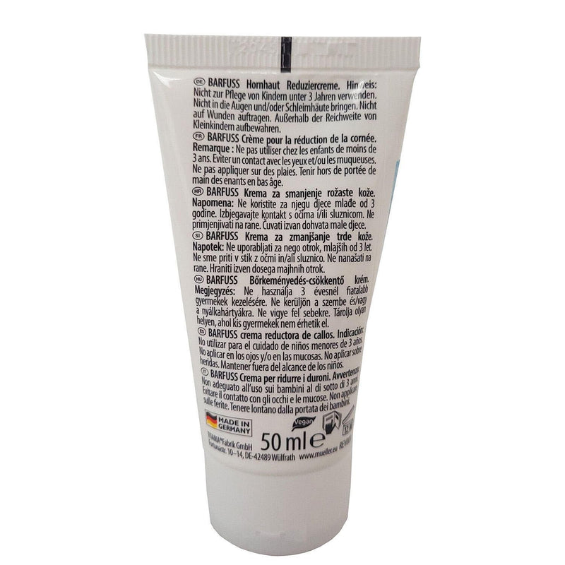 BARFUSS Hornhaut Reduziercreme Hornhautcreme 50 ml