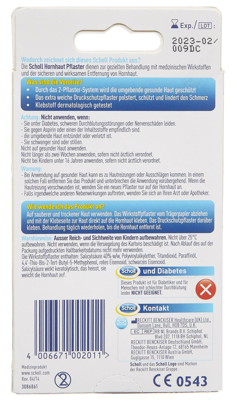 Scholl Hornhautpflaster beige