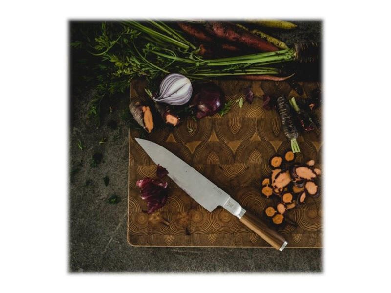 FISKARS® Kochmesser silber, braun Stahl