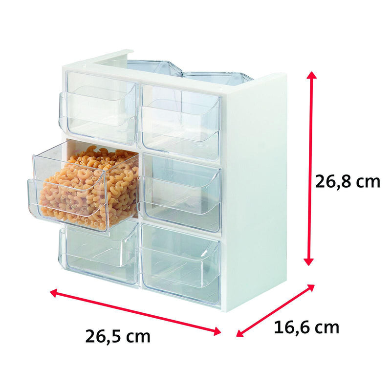 WESTMARK Venezia Küchenschütten 6x 1,0 l weiß