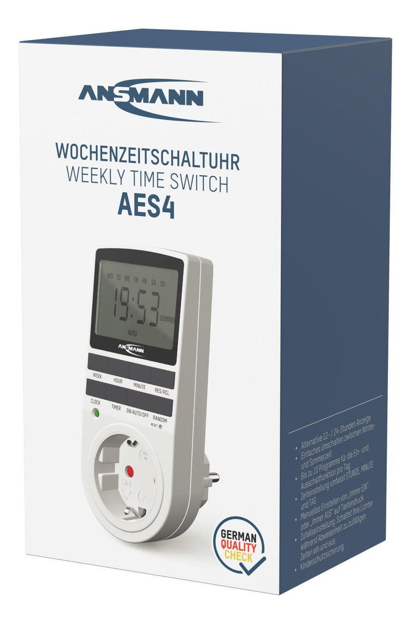 ANSMANN Zeitschaltuhr AES4 weiß