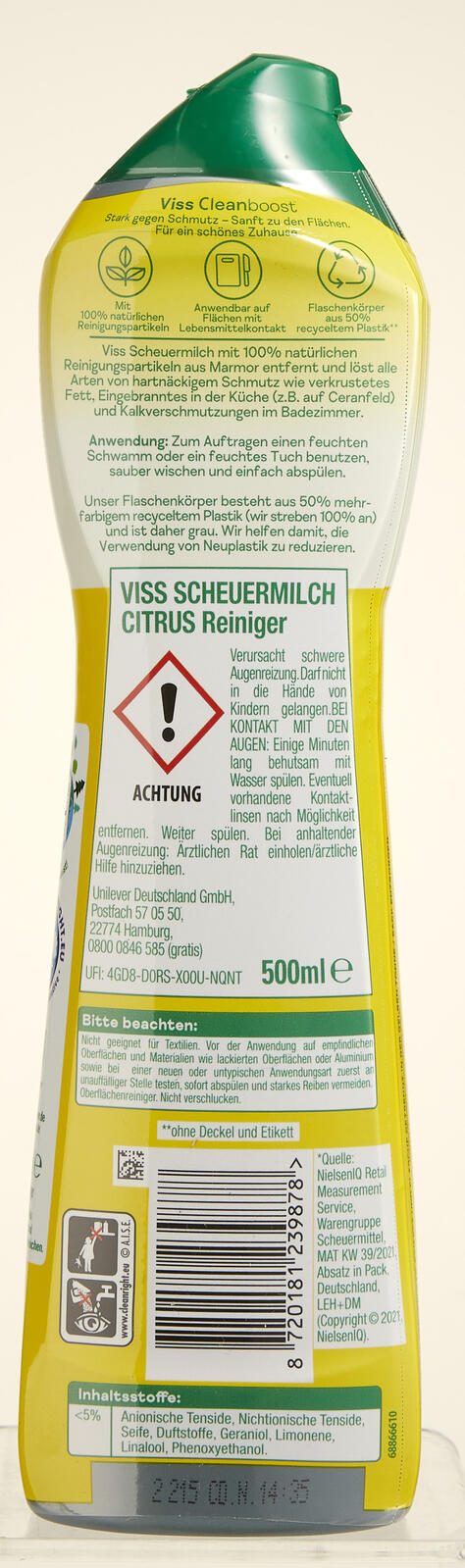 Viss Scheuermilch Citrus 0,5 l