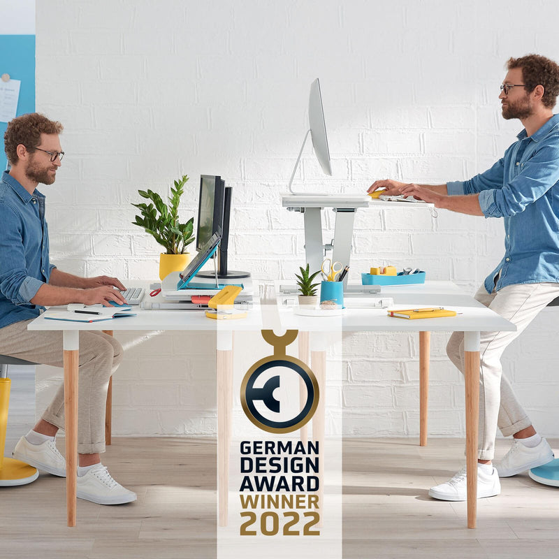 LEITZ Schreibtischaufsatz Ergo Cosy mit Ablage grau