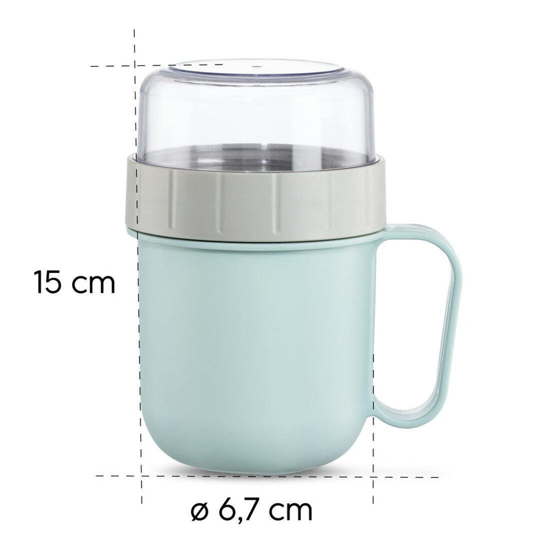xavax® Müslibecher To Go Speisebehälter 8.7 cm 0,7 l pastellblau