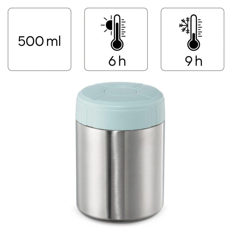 xavax® Isolier-Speisebehälter 8.9 cm 500,0 ml silber, blau