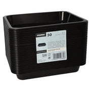 STARPAK Einweg-Menüschalen 0,935 l schwarz