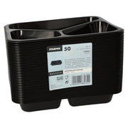 STARPAK Einweg-Menüschalen 0,765 l schwarz