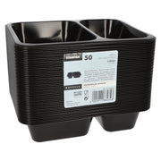 STARPAK Einweg-Menüschalen 1,205 l schwarz