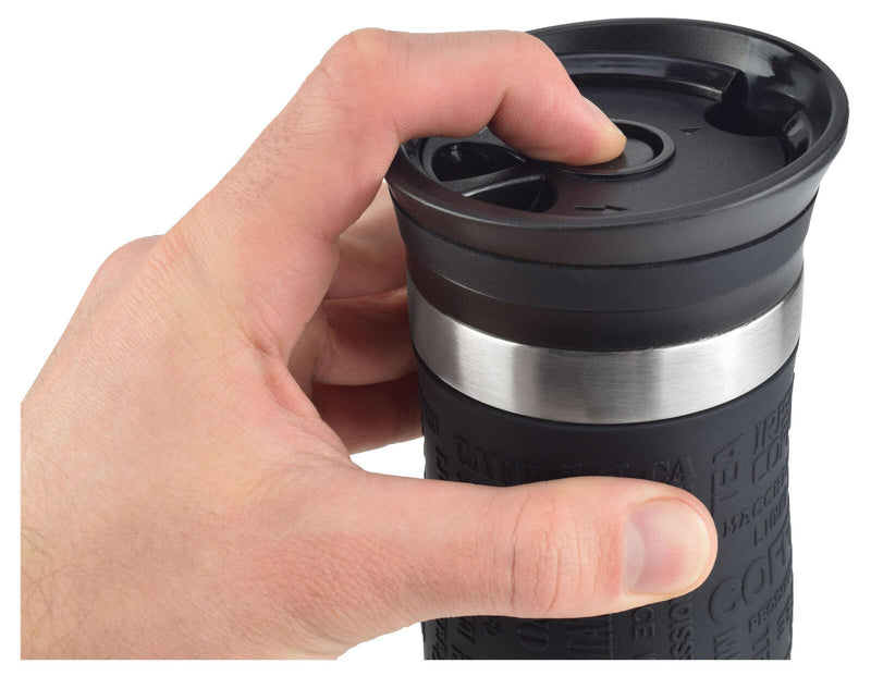 Milu Isolierbecher-Set to go (3-ltg.) - 370 ml - schwarz