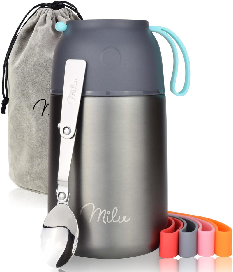 Milu Isolier-Speisebehälter 10.5 cm 650,0 ml grau