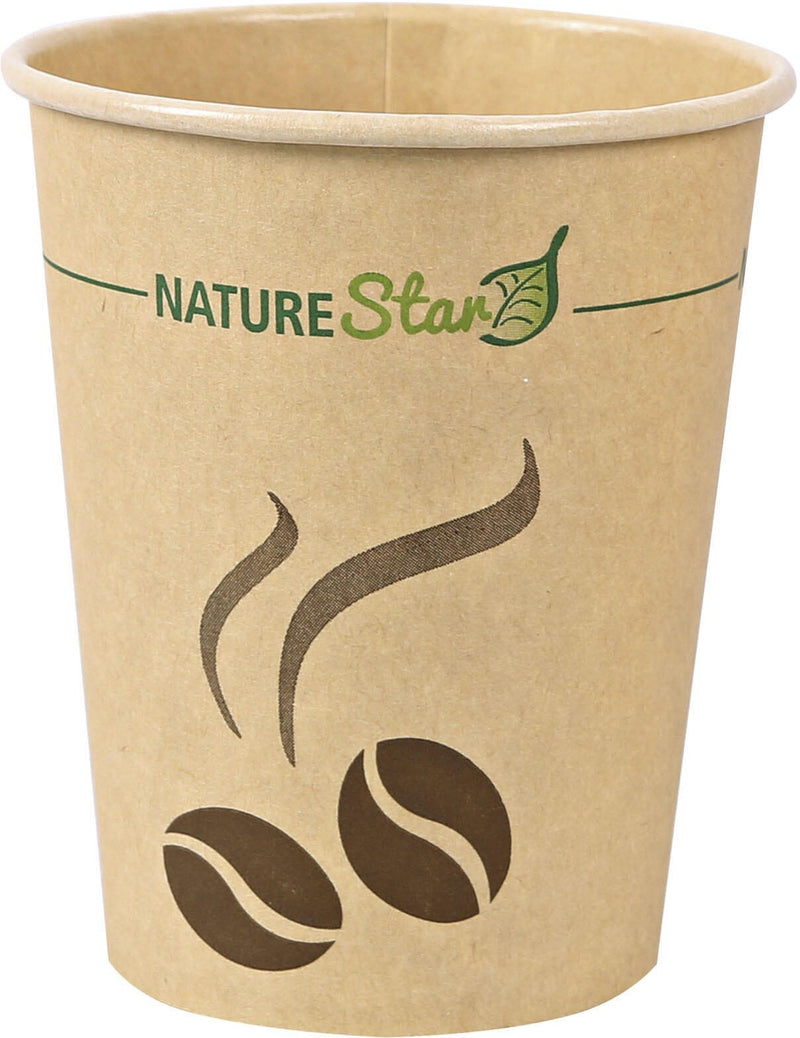 NATURE Star Mocca Einweg-Kaffeebecher 8 cm 0,2 l braun