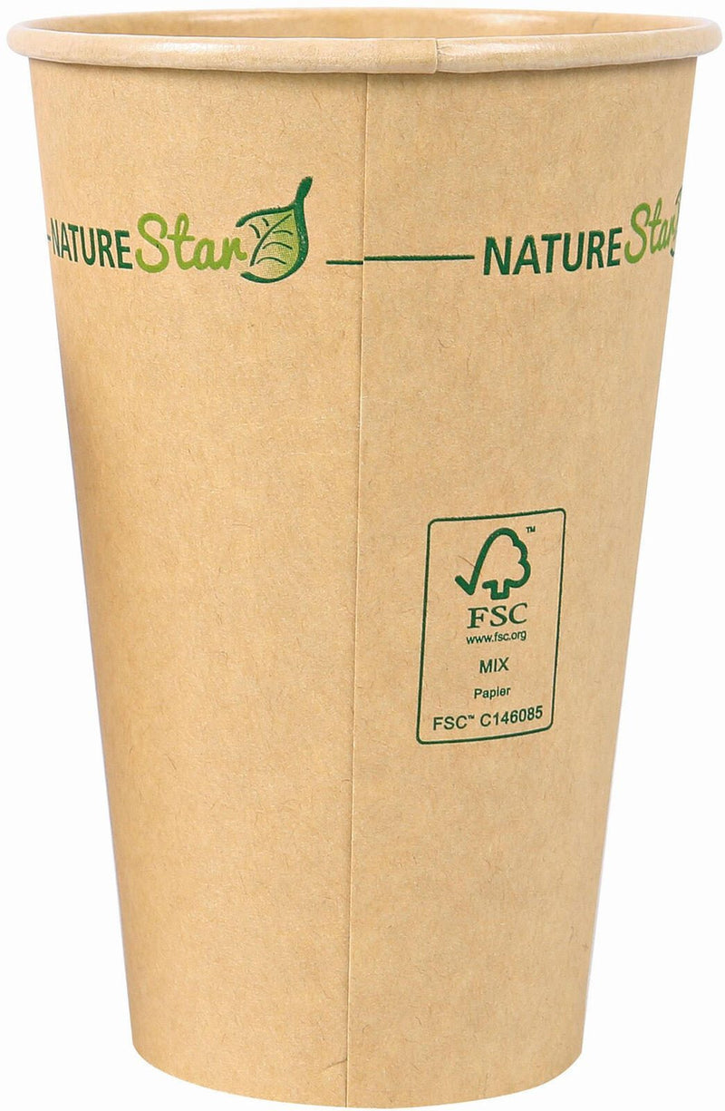 NATURE Star Mocca Einweg-Kaffeebecher 8 cm 0,3 l braun