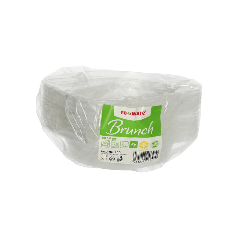 PAPSTAR Deckel für Mehrweg-Suppenteller 16.2 cm transparent
