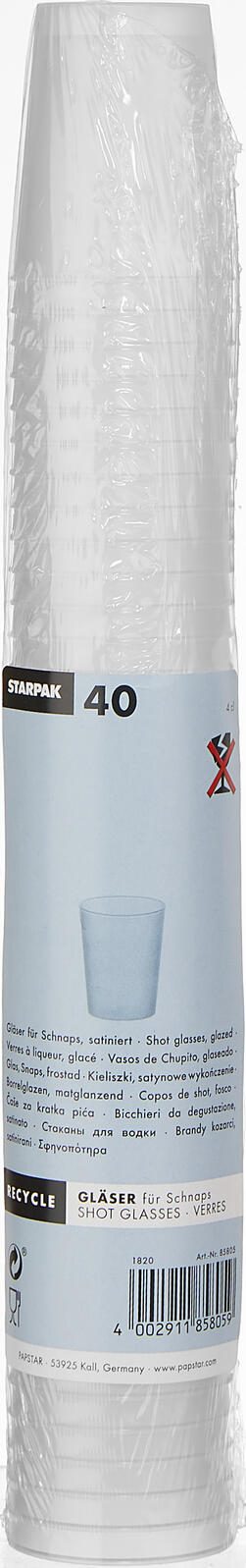 PAPSTAR Mehrweg-Schnapsgläser 4.2 cm 40 ml transparent