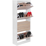 WOHNLING Schuhschrank WL5.036 eiche/weiß