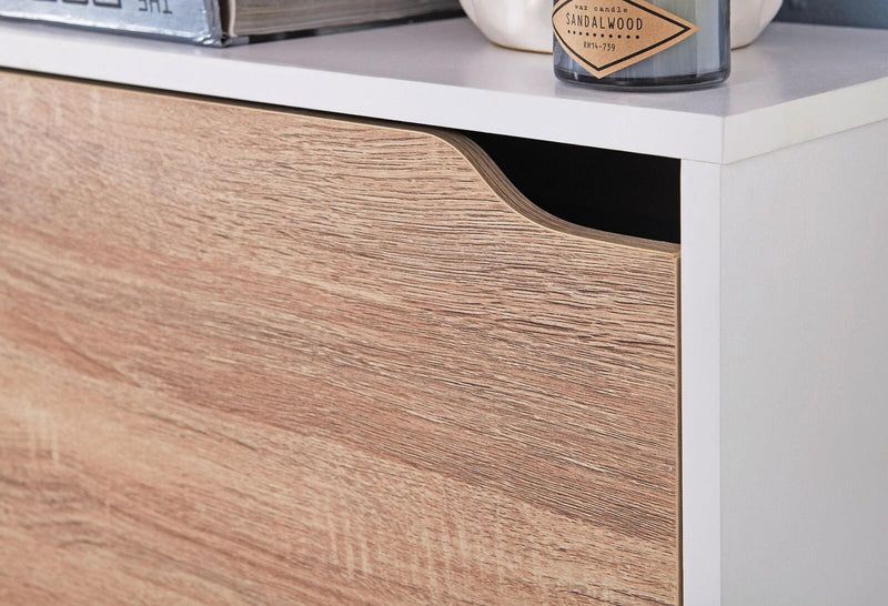 WOHNLING Schuhschrank WL5.036 eiche/weiß