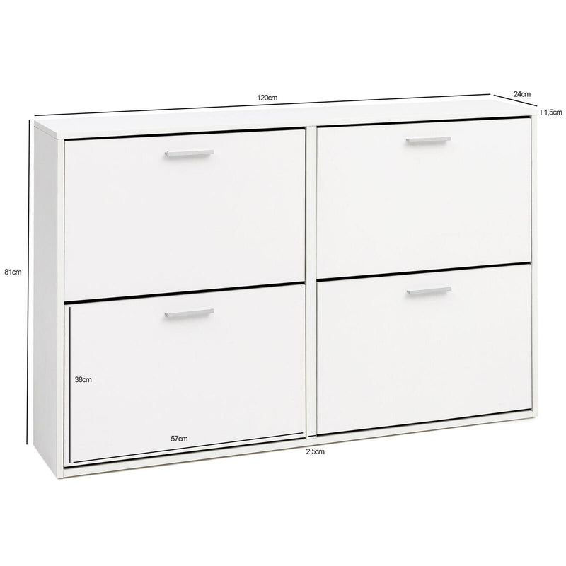 WOHNLING Schuhschrank WL5.829 weiß