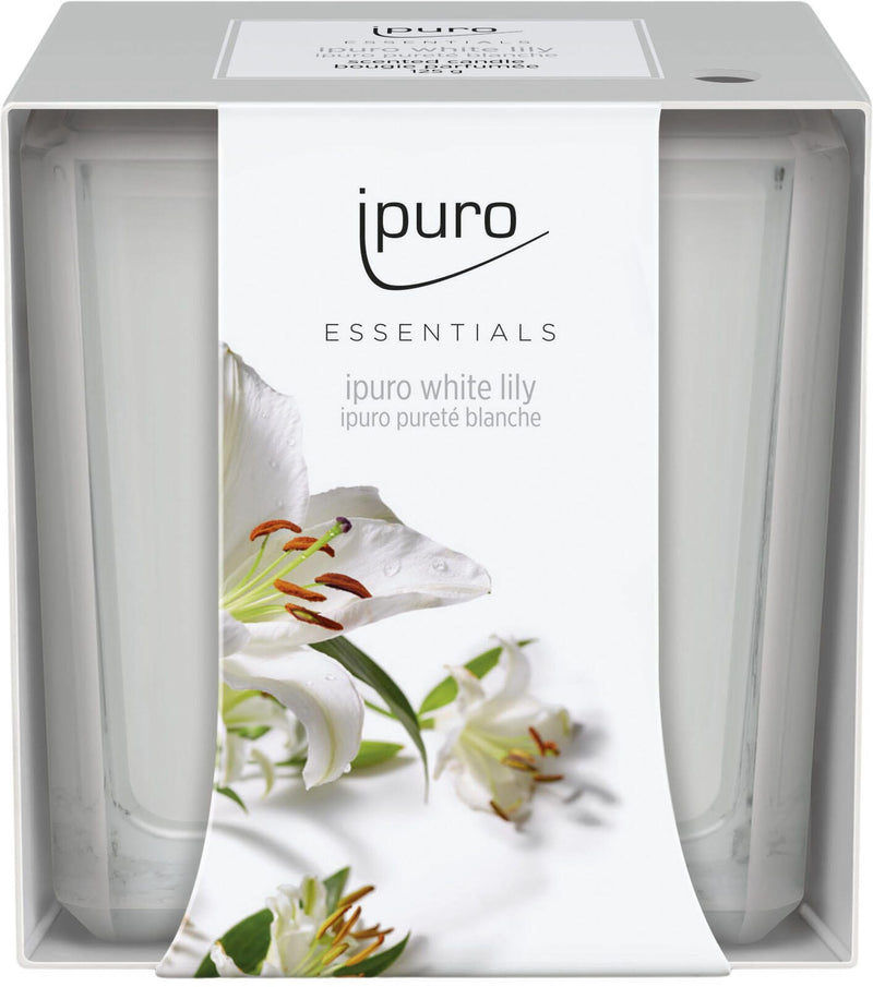 ipuro White Lily Duftkerze 6.5 cm weiß