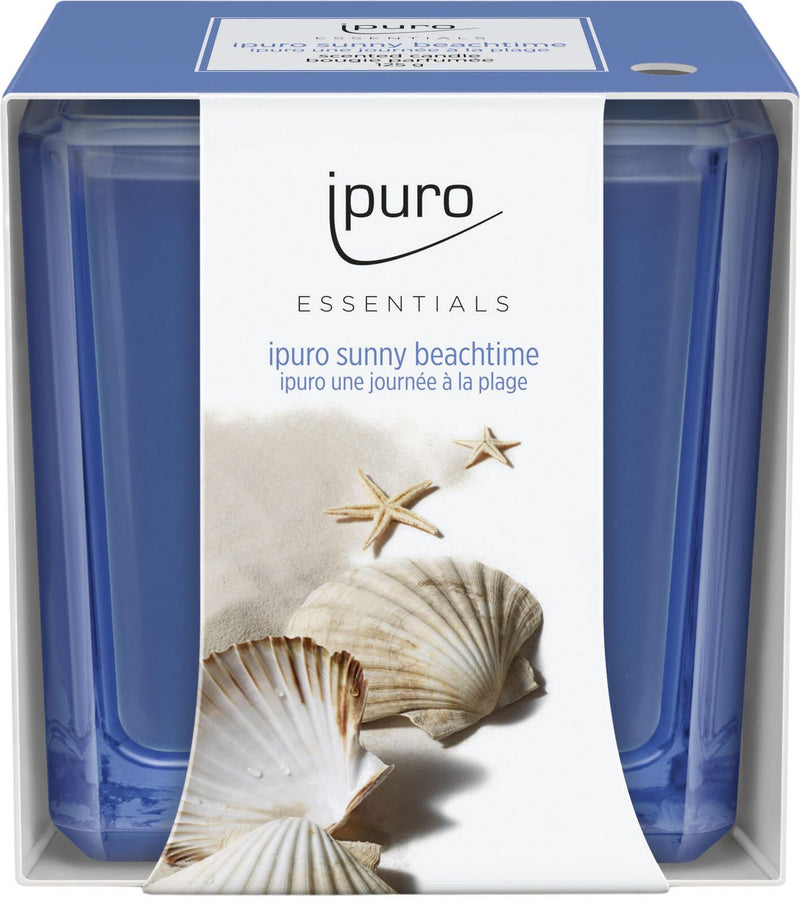 ipuro Sunny Beachtime Duftkerze 6.5 cm blau