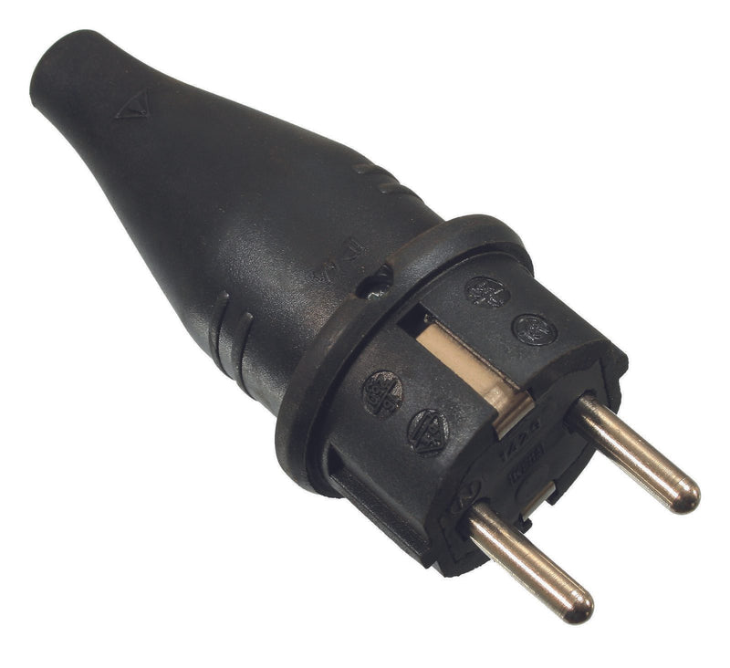 as-Schwabe Schuko-Stecker Vollgummi
