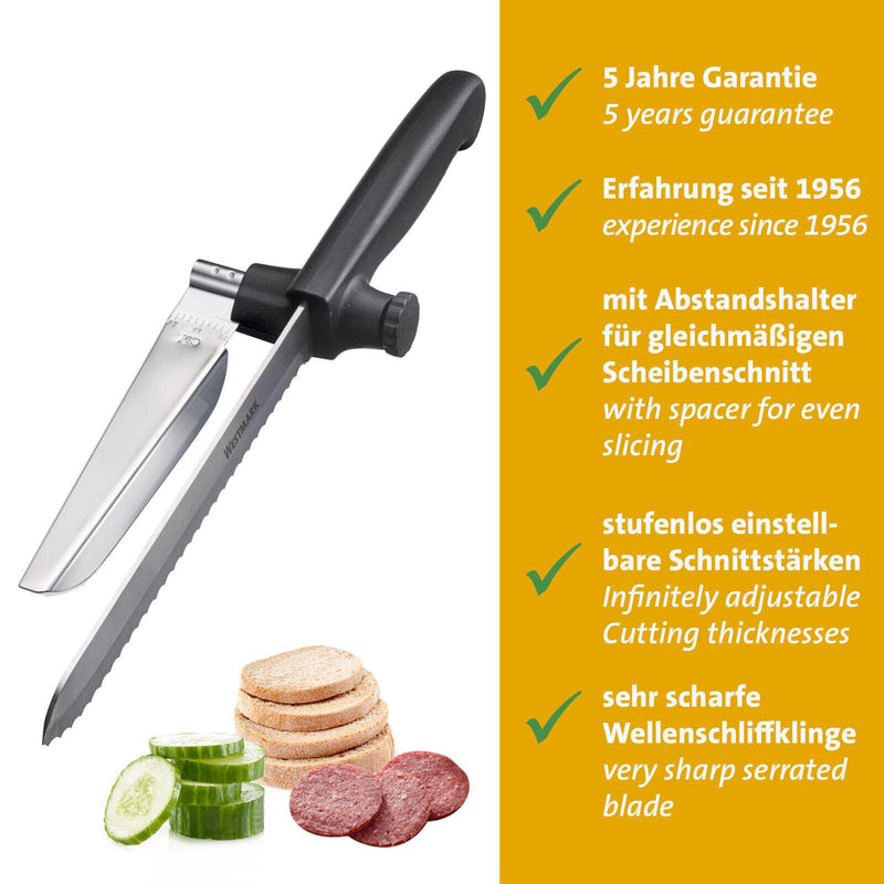 WESTMARK Brotmesser silber, schwarz Edelstahl, ABS