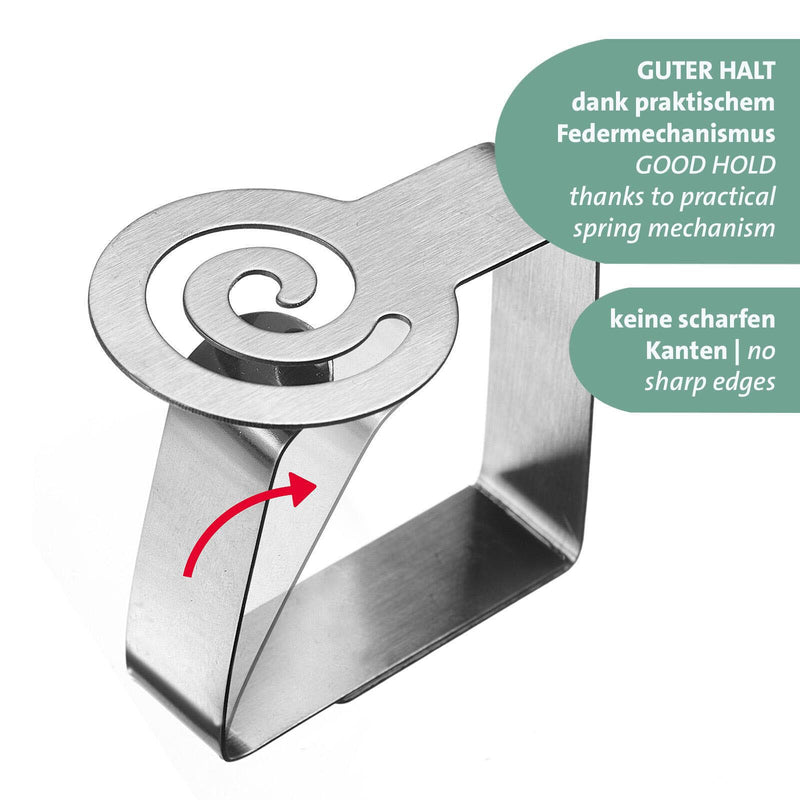 WESTMARK Tischtuchklammern silber