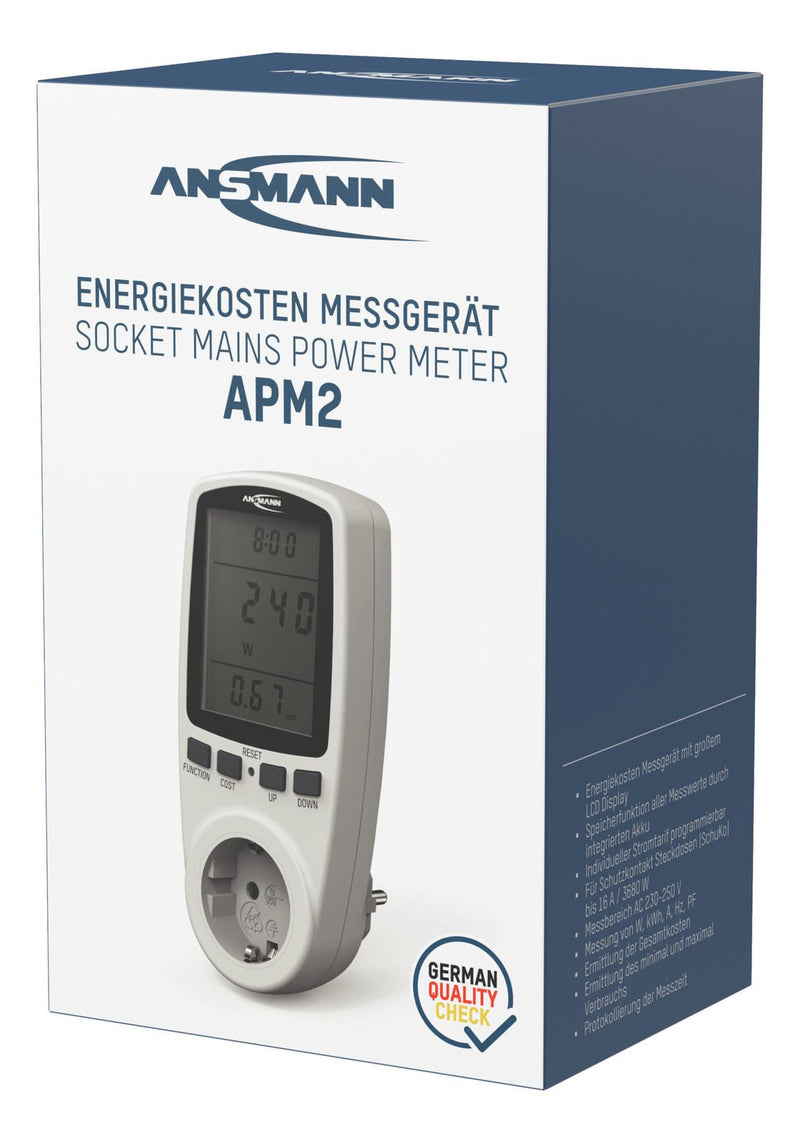 ANSMANN Energiekostenmessgerät APM 2 weiß