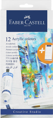 FABER-CASTELL Acrylfarben farbsortiert