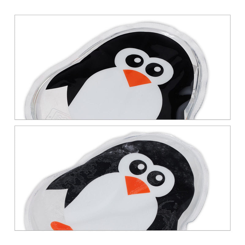 relaxdays Kühlpads Pinguin 9 cm x 11 cm
