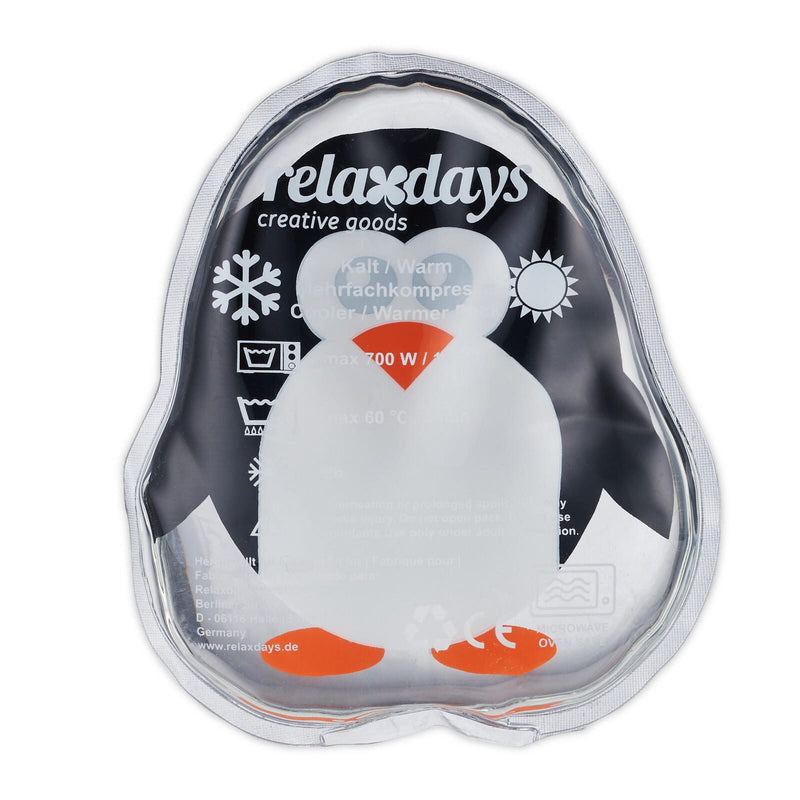 relaxdays Kühlpads Pinguin 9 cm x 11 cm