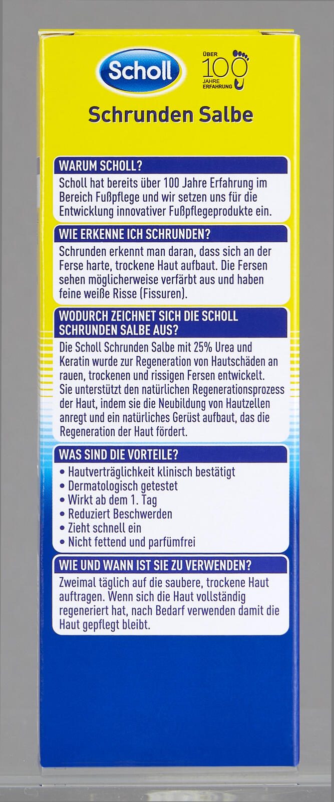 Scholl Schrundensalbe Active Repair K+ Fußcreme 60,0 ml