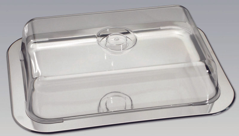 chg Frischhalteplatte 8.5 cm hoch silber, transparent
