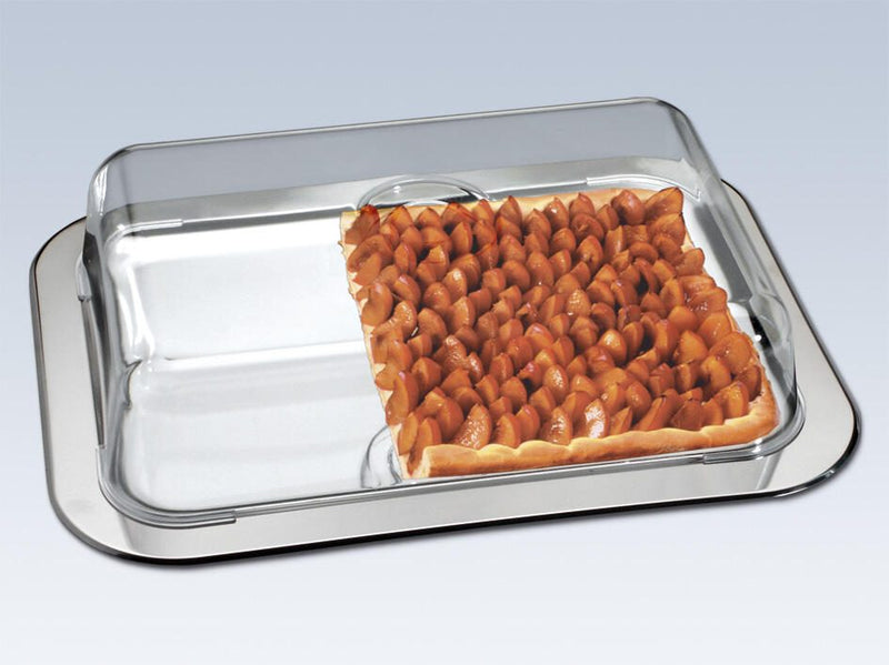 chg Frischhalteplatte 8.5 cm hoch silber, transparent