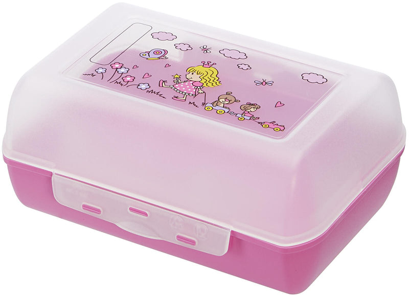 emsa Kinder Trinkflasche & Lunchbox Flasche: 0,4 l, Brotdose: 7,0 x 18,0 cm transparent, rosa