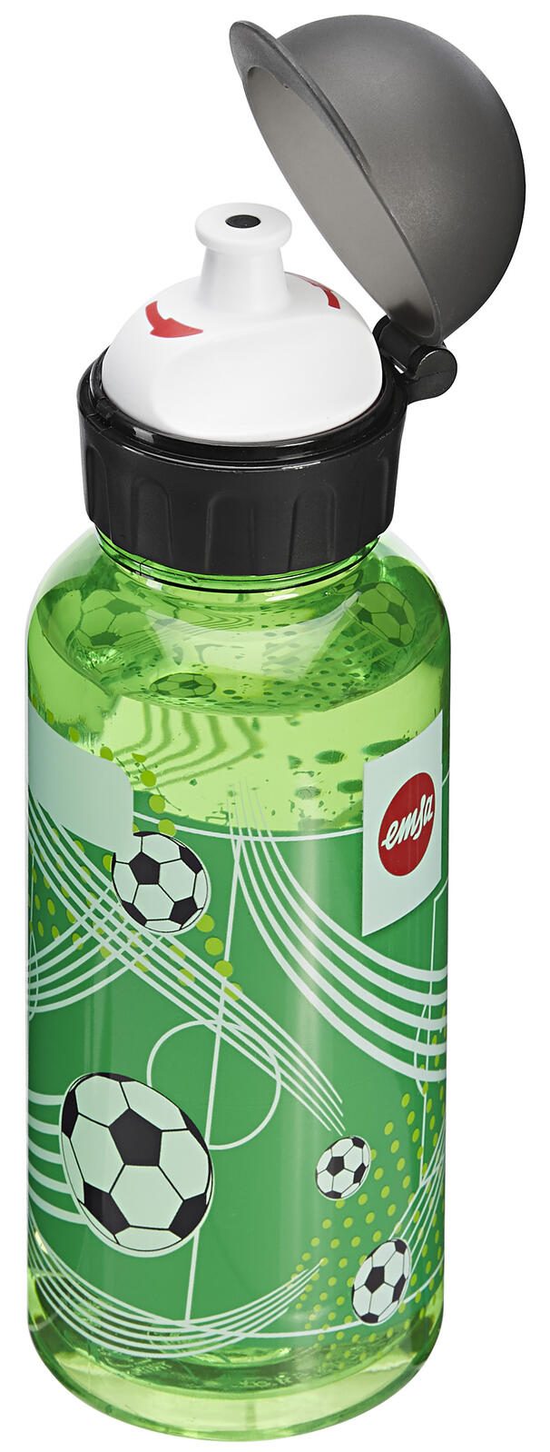 emsa Kinder Trinkflasche & Lunchbox Flasche: 0,4 l, Brotdose: 7,0 x 18,0 cm transparent, grün