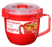 sistema® Mikrowellen-Suppentasse 10.7 cm hoch rot