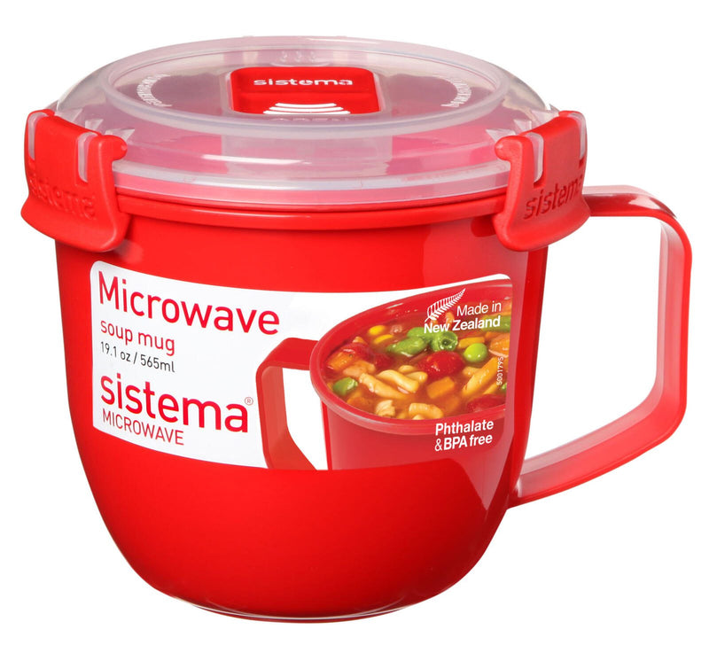 sistema® Mikrowellen-Suppentasse 10.7 cm hoch rot