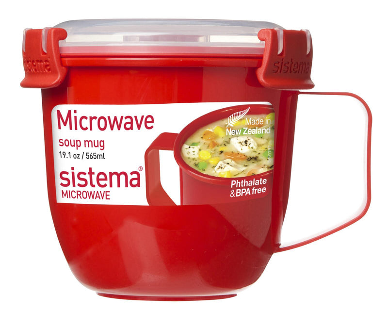 sistema® Mikrowellen-Suppentasse 10.7 cm hoch rot